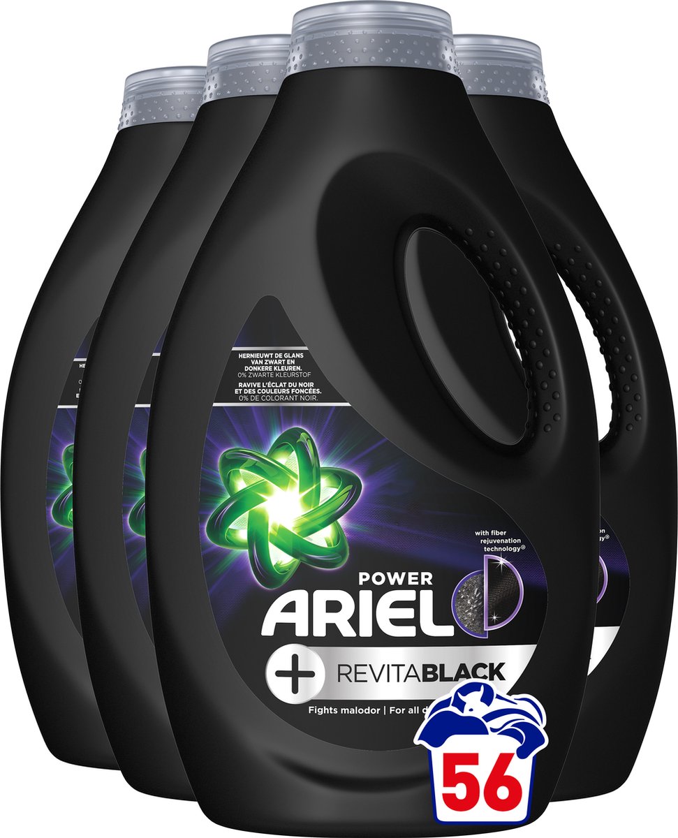 Goedkoopste Ariel Vloeibaar Wasmiddel - Revitablack - Voordeelverpakking 4 x 14 Wasbeurten