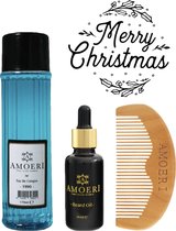 AMOERI Baardverzorging Gift Set | Baardolie | Eau de Cologne | Beardcare | Baard Cadeau Set