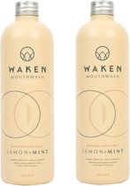 WAKEN - Mouthwash Lemon & Mint - 2 Pak