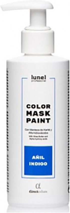 Masque capillaire Lunel Color, Indigo, teinture capillaire, cheveux nourris, couleur naturelle, couleur directe 200ml