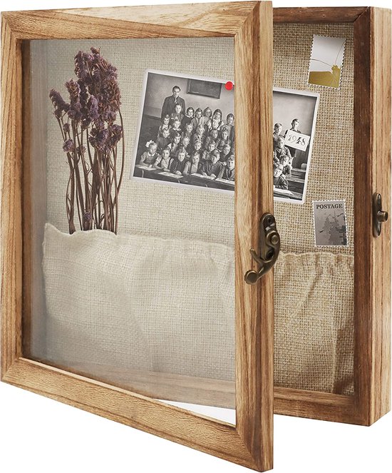 Belle Vous Transparante Acryl Muurdisplay Kast - Zwevende Wandkast Met 5 Planken Voor Collectibles