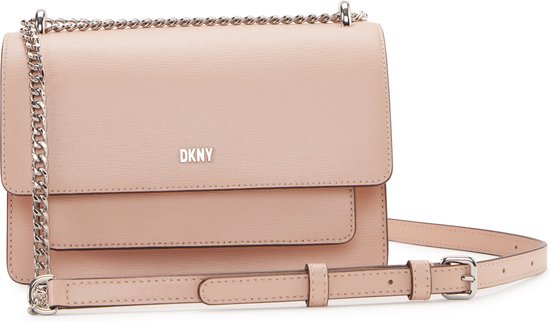 DKNY Bryant Chain Flap Ladies Crossbody Bag - Rose | bol