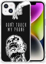 Anti Shock hybrid Case Geschikt voor iPhone 14 GSM Hoesje met doorzichtige rand Zombie