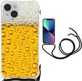 Telefoonhoesje Geschikt voor iPhone 14 Plus Hippe Hoesjes met transparante rand Bier
