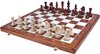 Afbeelding van het spelletje Chess the Game - Klassiek schaakbord met Staunton schaakstukken - Middelgroot formaat.
