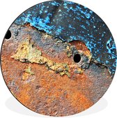 WallCircle - Wandcirkel - Muurcirkel - Roest - Retro - Metaal - Aluminium - Dibond - ⌀ 30 cm - Binnen en Buiten