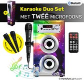 PartyFunLights - Bluetooth Karaoke Set - party speaker - microfoon - afstandsbediening