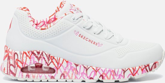 Skechers Uno Loving Love pour femmes - Wit rouge - Taille 38