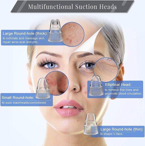 Eunon Blackhead Remover Pore Vacuum Strong Suction Rechargeable Lightweight Pore...