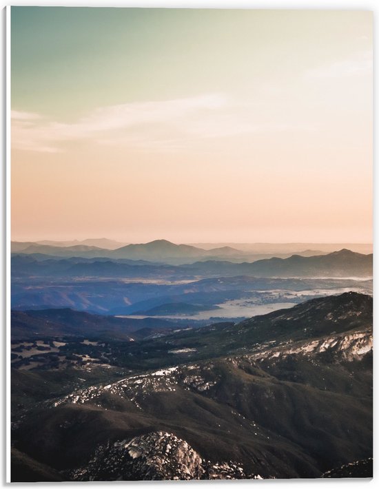 WallClassics - Plaque Mousse PVC - Grandes Montagnes - Photo 30x40 cm sur Plaque Mousse PVC (Avec Système d'accrochage)