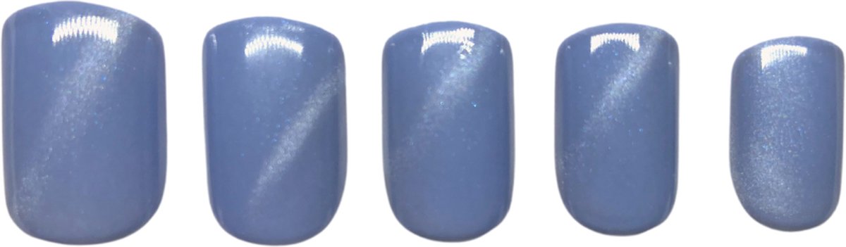 Nailsupplier 'Blue Skies' | WINTERCOLLECTIE | Lichtblauwe nepnagels met glans | Plaknagels | Kunstnagels met lijm | Press on nails
