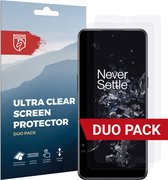 Rosso Screen Protector Ultra Clear Duo Pack Geschikt voor OnePlus 10T | TPU Folie | Case Friendly | 2 Stuks