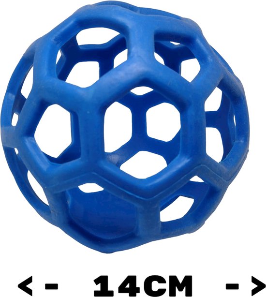 Hooibal, speelbal, slowfeeder bal - voerbal voor paarden, kalveren, schapen en geiten, kleur: blauw Hooibal, speelbal, slowfeeder bal - voerbal voor paarden, kalveren, schapen en geiten, kleur: blauw