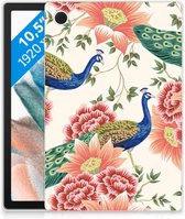 Back Case geschikt voor Samsung Galaxy Tab A8 2021/2022 Pink Peacock