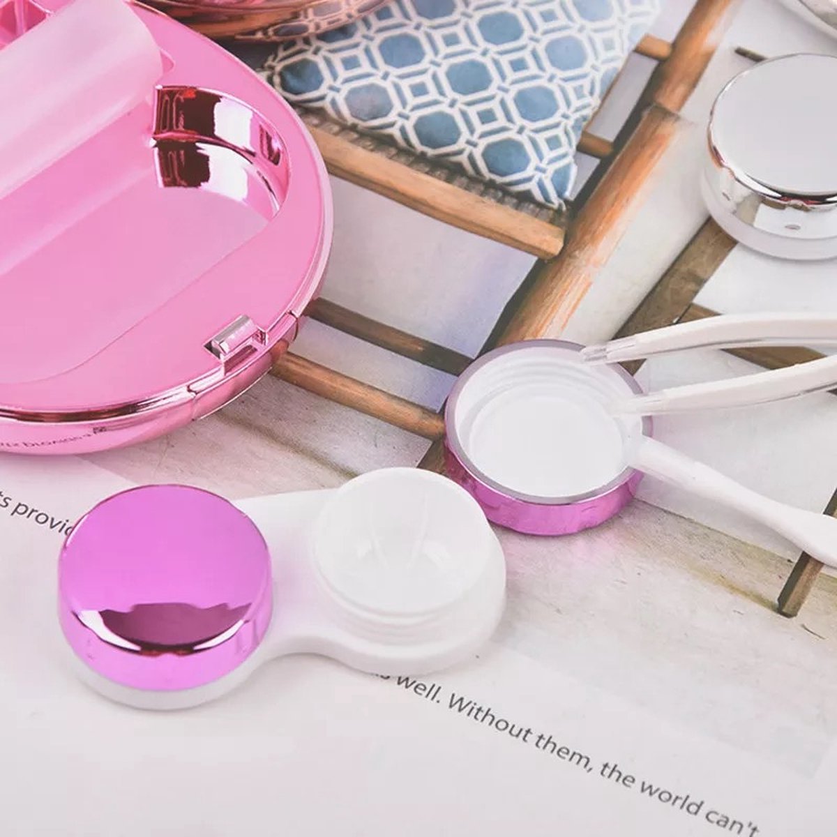 Oval lenzendoosje | Roze