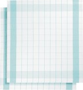Bol.com De Witte Lietaer Theedoek Mixte Aqua - 2 stuks - 65 x 65 cm - Katoen/Linnen aanbieding