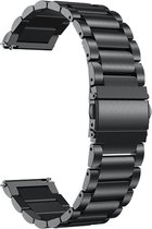 Strap-it Luxe titanium smartwatch bandje - geschikt voor Fossil Gen 5 / Gen 5e 44mm / Gen 6 44mm - donkergrijs