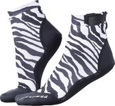 Neopreen sokken zwart-wit | M
