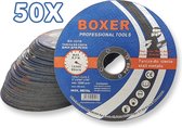 Boxer Tools Meules 125 x 1,2 mm - 50 Pièces - Vitesse Max 12200 RPM
