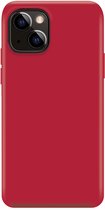 Xqisit NP Silicone case Anti Bac hoesje voor iPhone 14 - rood