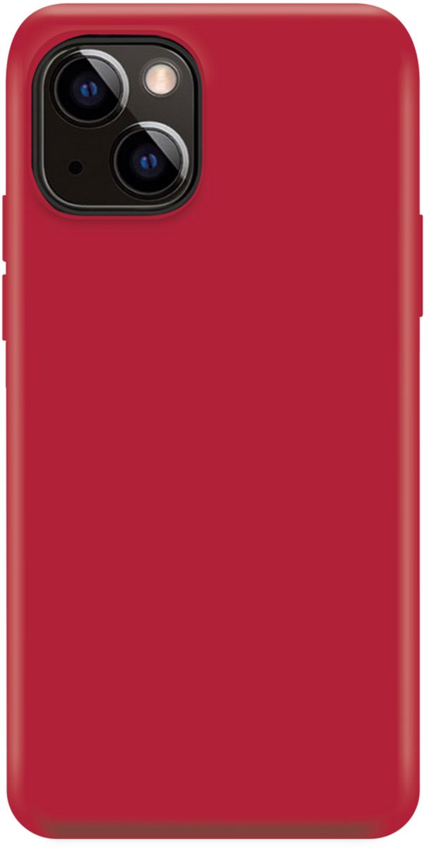 Xqisit NP Silicone case Anti Bac hoesje geschikt voor iPhone 14 - rood