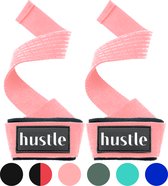 hustle - Roze Anti-Slip Lifting Straps - met Padding en Anti-slip - Padded - Lifting Grips/Hooks - Deadlift Straps - Voor Fitness