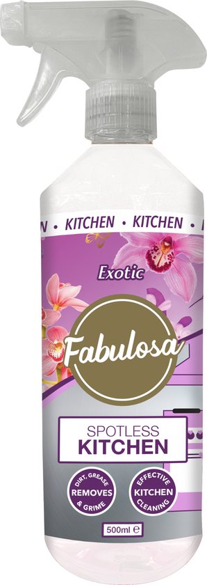 Fabulosa Exotic Spotless Kitchen Cleaner - Triggerspray 500 ML Allesreiniger - Vegan - Inclusief Gratis Sample