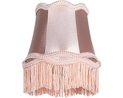 QAZQA granny - Retro Lampenkap - Ø 12 cm - Roze -