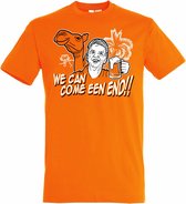 T-shirt kinderen Van Gaal in Qatar | Oranje Holland Shirt | WK 2022 Voetbal | Nederlands Elftal Supporter | Oranje | maat 164