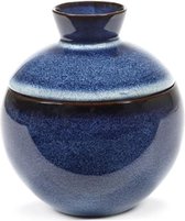 Serax Pascale Naessens Pot Pure avec couvercle D12cm H13cm bleu foncé