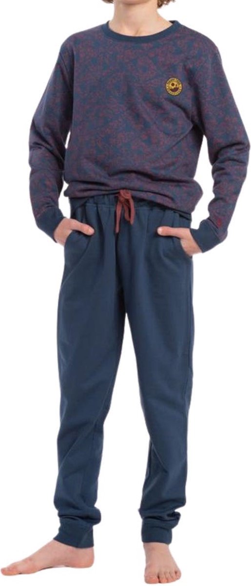 Eskimo Pyjama lange broek 'Blue' Katoen 176