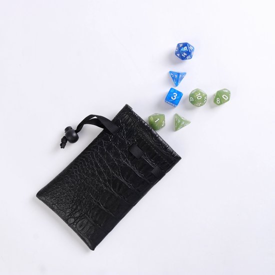Thumbnail van een extra afbeelding van het spel Lapi Toys - Dungeons and Dragons dobbelstenen mega set - D&D dobbelstenen - D&D polydice - 2 sets (14 stuks) - Acryl - Met gratis dice bag - Meerkleurig