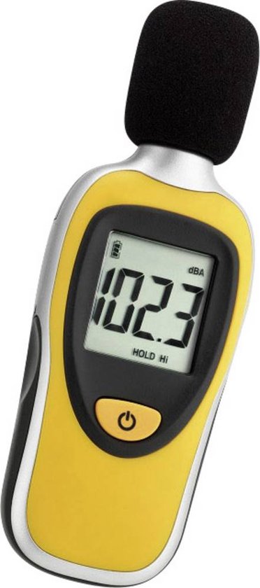 Foto: Drphone echometric soundmonitor decibel meter 30 130 db lcd scherm temperatuurmeting geluidsmeter smart sensor geluidsniveaumeter