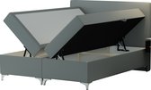 Springcrest® Luxe Boxspringset met Opbergruimte - Bed - 180x200 cm - Lichtgrijs
