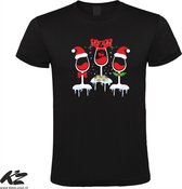 Klere-Zooi - Kerstwijn - Heren T-Shirt - XXL
