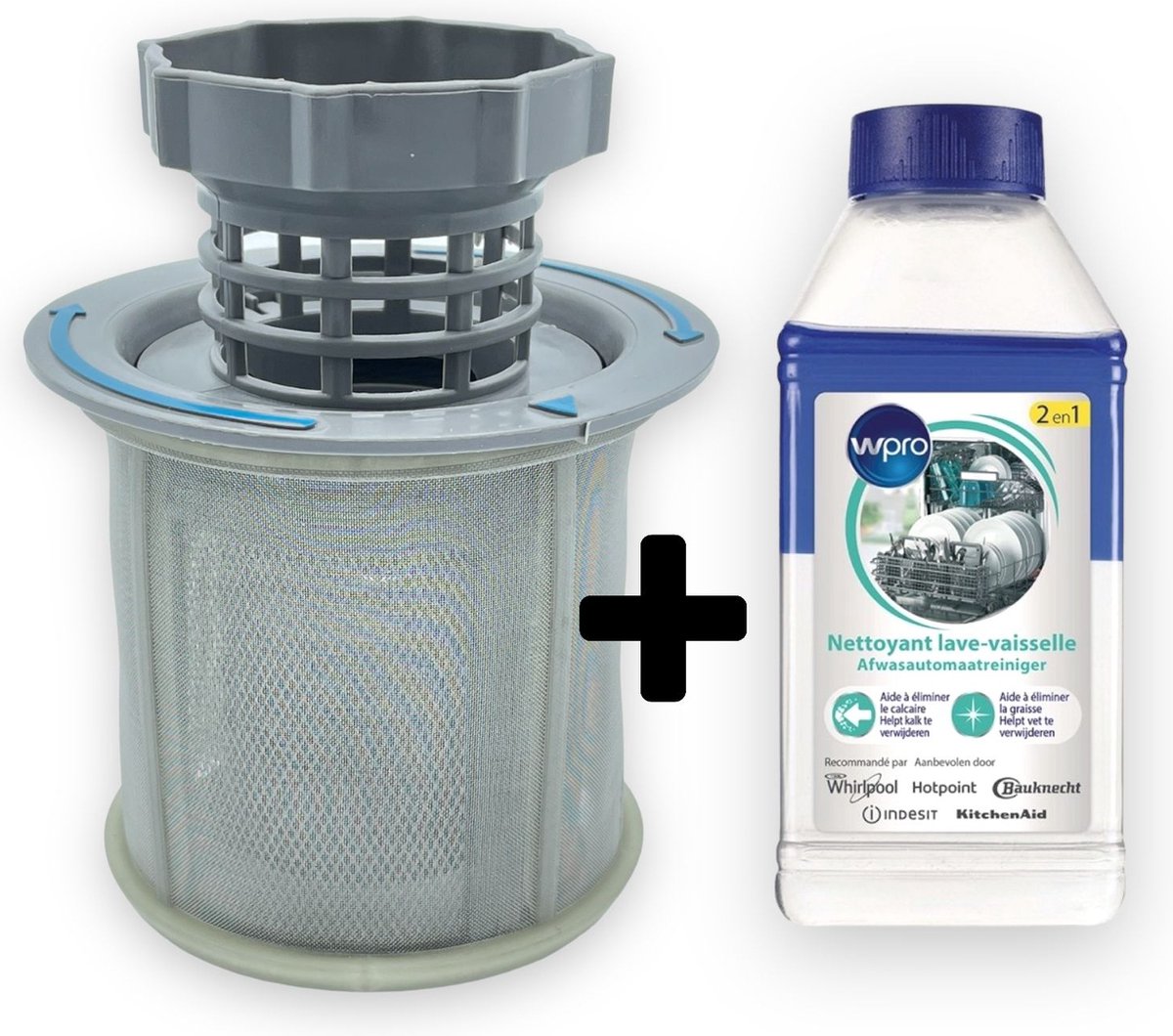 zeef vaatwasser filter vaatwasmachine 00427903 - 10002494 - geschikt voor Bosch Siemens + machine reiniger en ontkalker