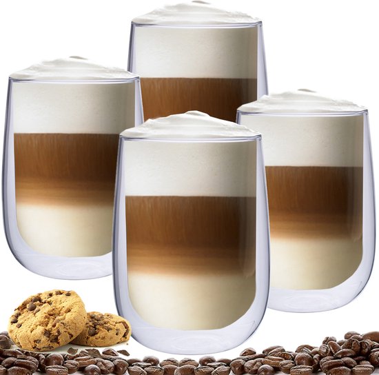 Swanza® double Verres à café - Latte Macchiato Verres - Verres