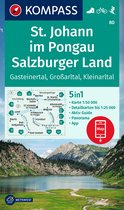 KOMPASS WK 80 Wandelkaart St. Johann im Pongau, Salzburger Land 1:50.000