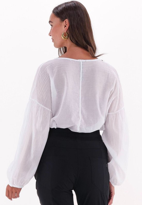 10days Dames Blouses Tunieken Balloon Sleeve Blouse Wit Maat