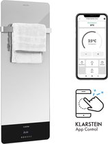 Bol.com Klarstein Hot Spot Crystal Reflect Smart - Infrarood Verwarming - 850W - App - Elegant En Praktisch - Voor In De Badkame... aanbieding