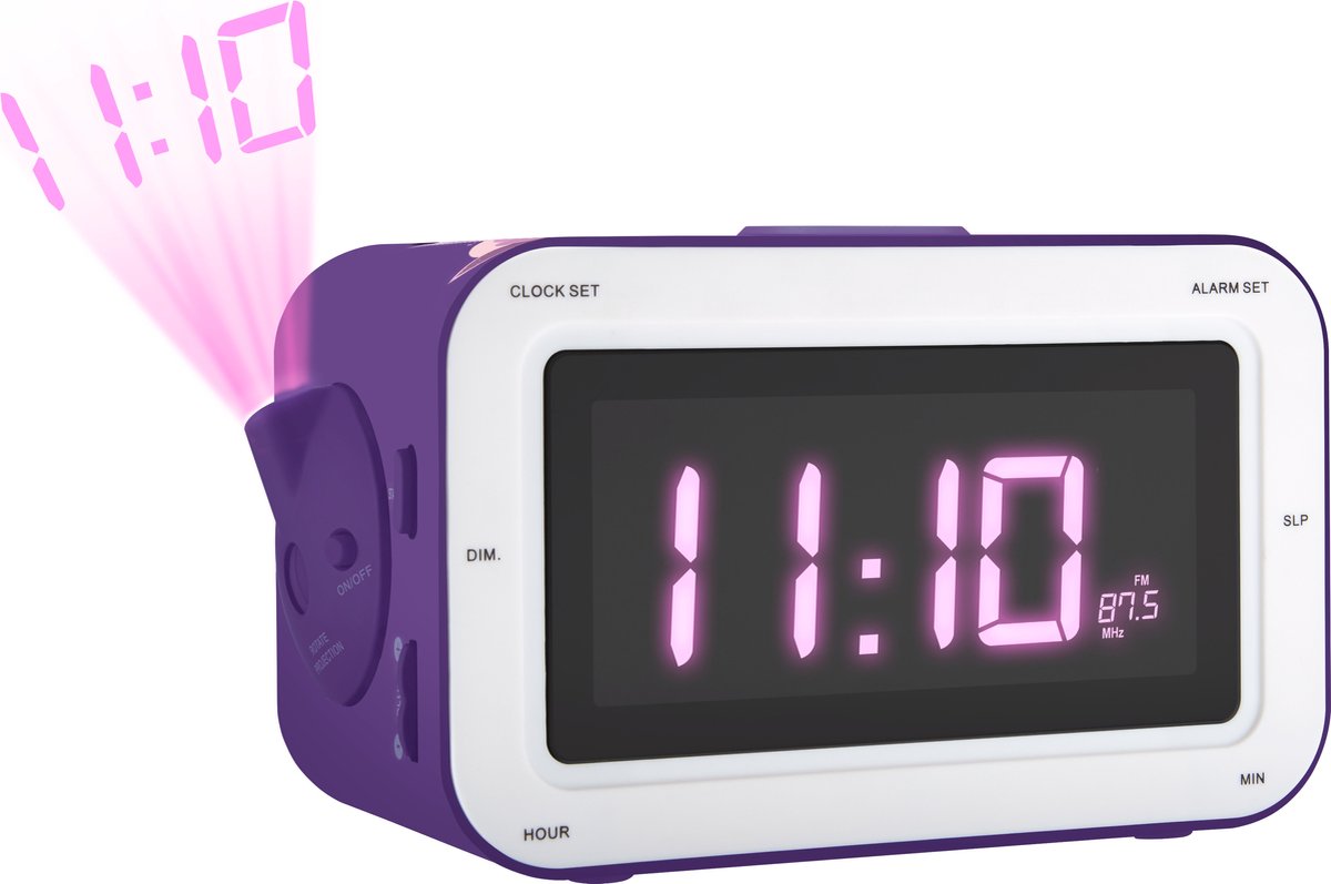 Bigben Interactive RR30PFAIRY4 Radio portable Horloge Analogique Violet,  Violet