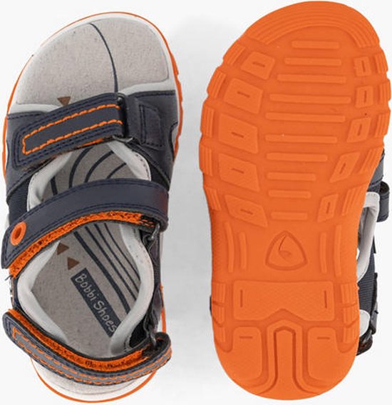 bobbi shoes Donkerblauwe sandaal klittenband - Maat 23 | bol.com