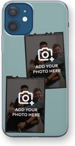 Gepersonaliseerd - Case Company® - Hoesje geschikt voor iPhone 12 mini hoesje - Polaroid Zwart - Soft Cover Telefoonhoesje - Bescherming aan alle Kanten en Schermrand