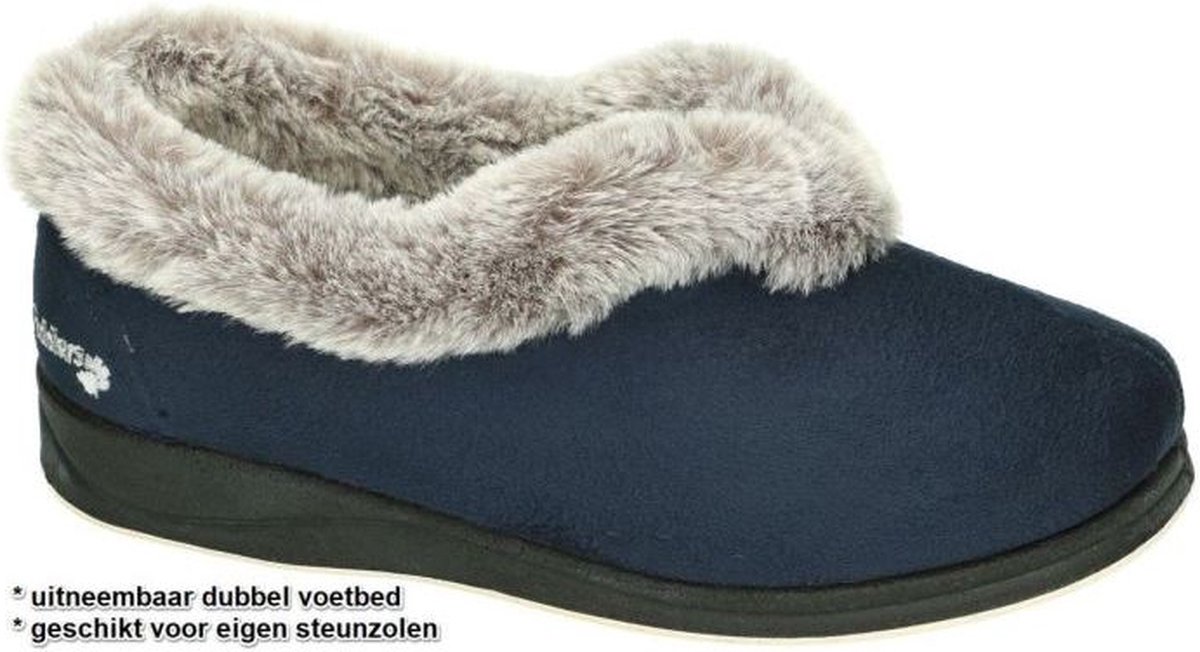 Padders -Dames - blauw donker - pantoffels - maat 41