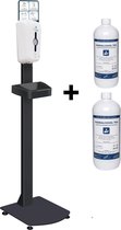 Desinfectie zuil | Desinfectie Paal Automatisch dispenser Sensor - Incl. 2 Liter Handalcohol en DC Adapter - 1 Jaar Fabrieksgarantie.