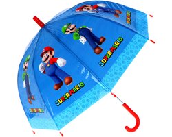 Super Mario Kinderparaplu - Blauw - 66 cm - Paraplu