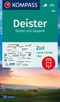 KOMPASS WK 864 Wandelkaart Deister, Süntel und Saupark 1:25.000