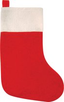 Kerstsok - rood - 41 cm - 20 x 41 cm -  polyester