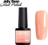Jelly Bean Vernis à Ongles Gel Vernis à Vernis à ongles New - Vernis Gel - Peach Shimmer - Glitter - Vernis à Vernis à ongles UV 8 ml