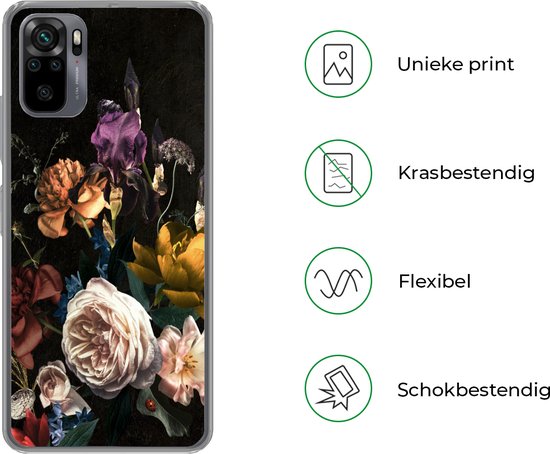 Coque Xiaomi Redmi Note 10 Pro - Bloem - Roses - Motifs - Siliconen